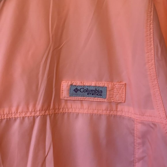 Columbia Women's Sherbet Neon Orange Lightweight Anorak Zip Jacket - Picture 2 of 7